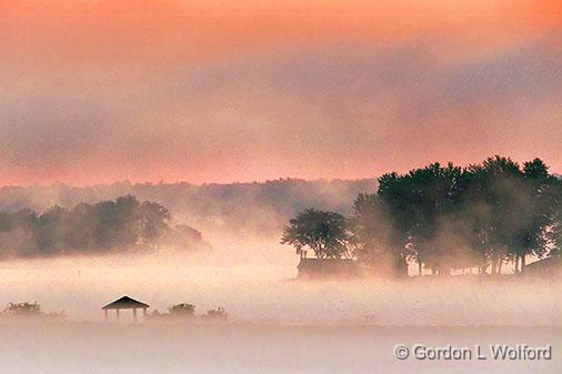 Misty Gemmels Point At Sunrise_DSCF02728.jpg - Photographed along the Rideau Canal Waterway near Kilmarnock, Ontario, Canada.